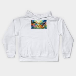 Watercolor Floral bloom Garden Kids Hoodie